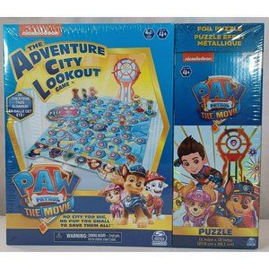 Nickelodeon  - The Adventure City Lookout Game & 48 piece Foil Puzzle,  NEW